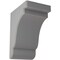 Ekena Millwork 5 1/4"W x 7 1/4"D x 9 1/2"H Bedford Wood Vintage Decor Bracket, Pebble Grey BKTWD05X07X10BEPG - alternate 1